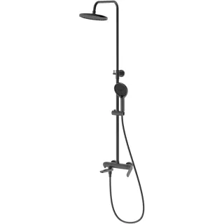 Душевая система DQ Dusseldorf DA1723706 225 мм, со смесителем, графит